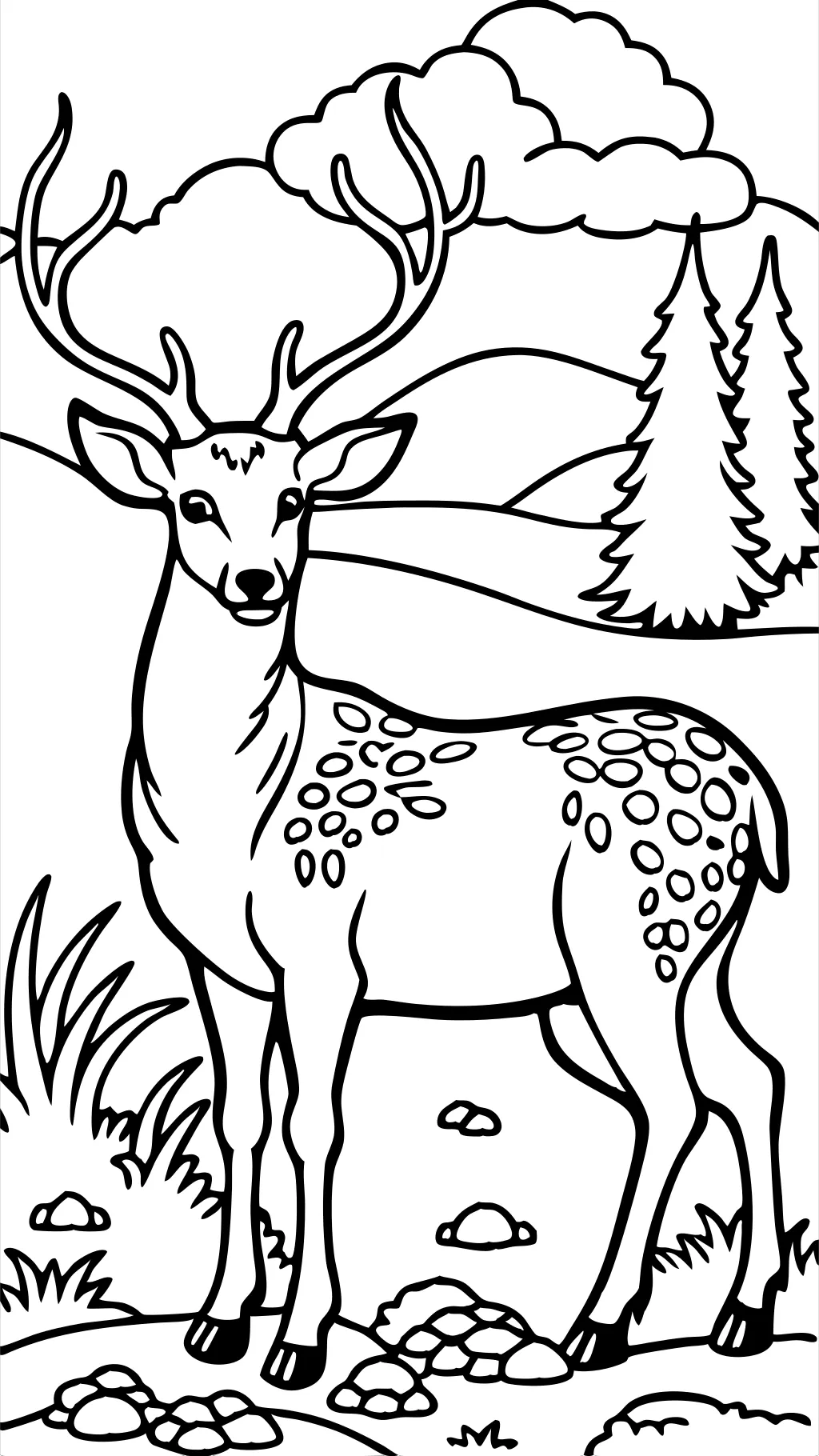 coloriages pour les cerfs